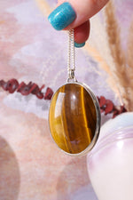 Golden Tigers Eye Necklace With Earrings, Handmade In The UK Jewellery Tali & Loz