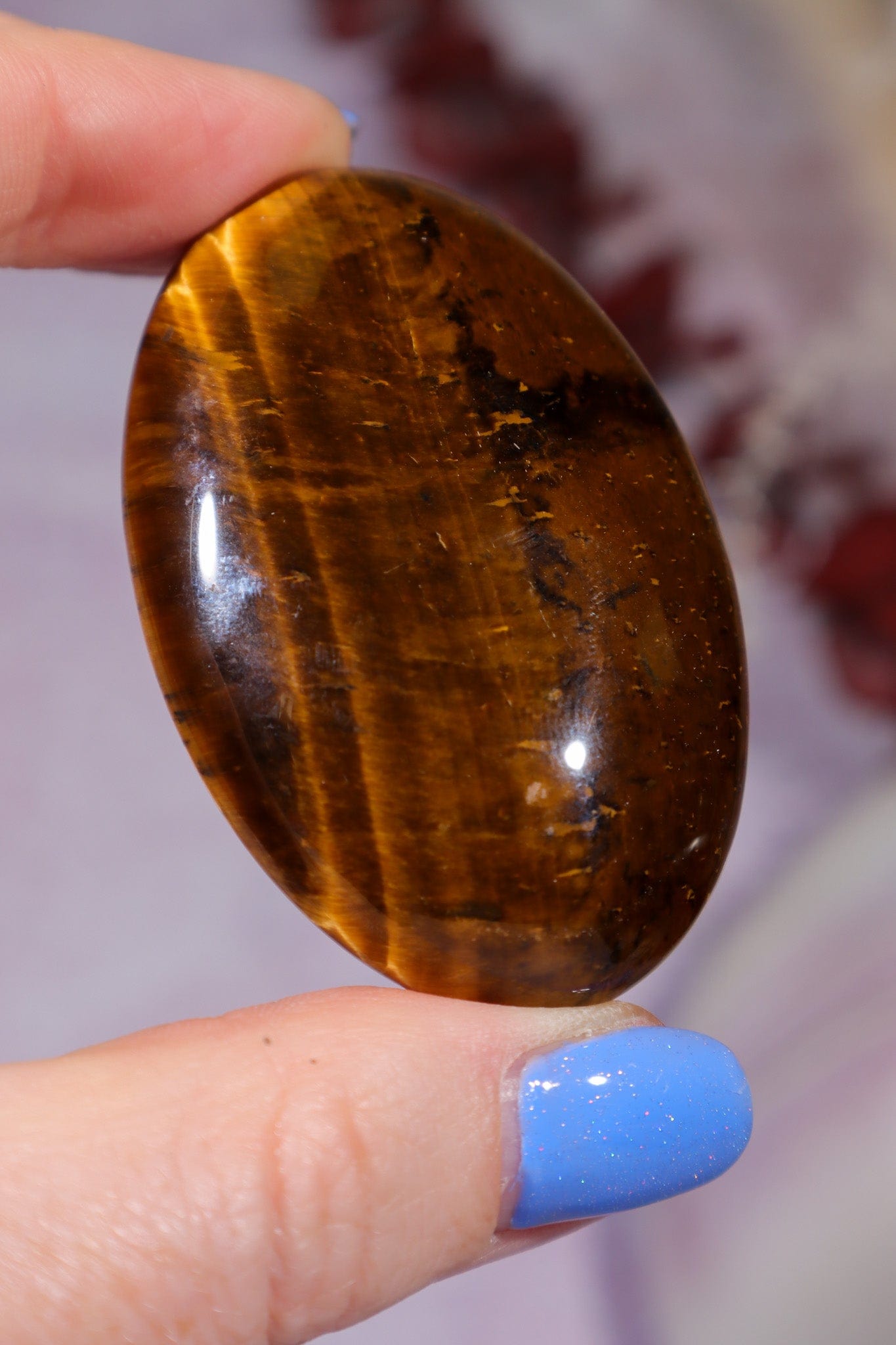 Golden Tigers Eye Palmstone 5.5cm Palm Stones Tali & Loz Crystals