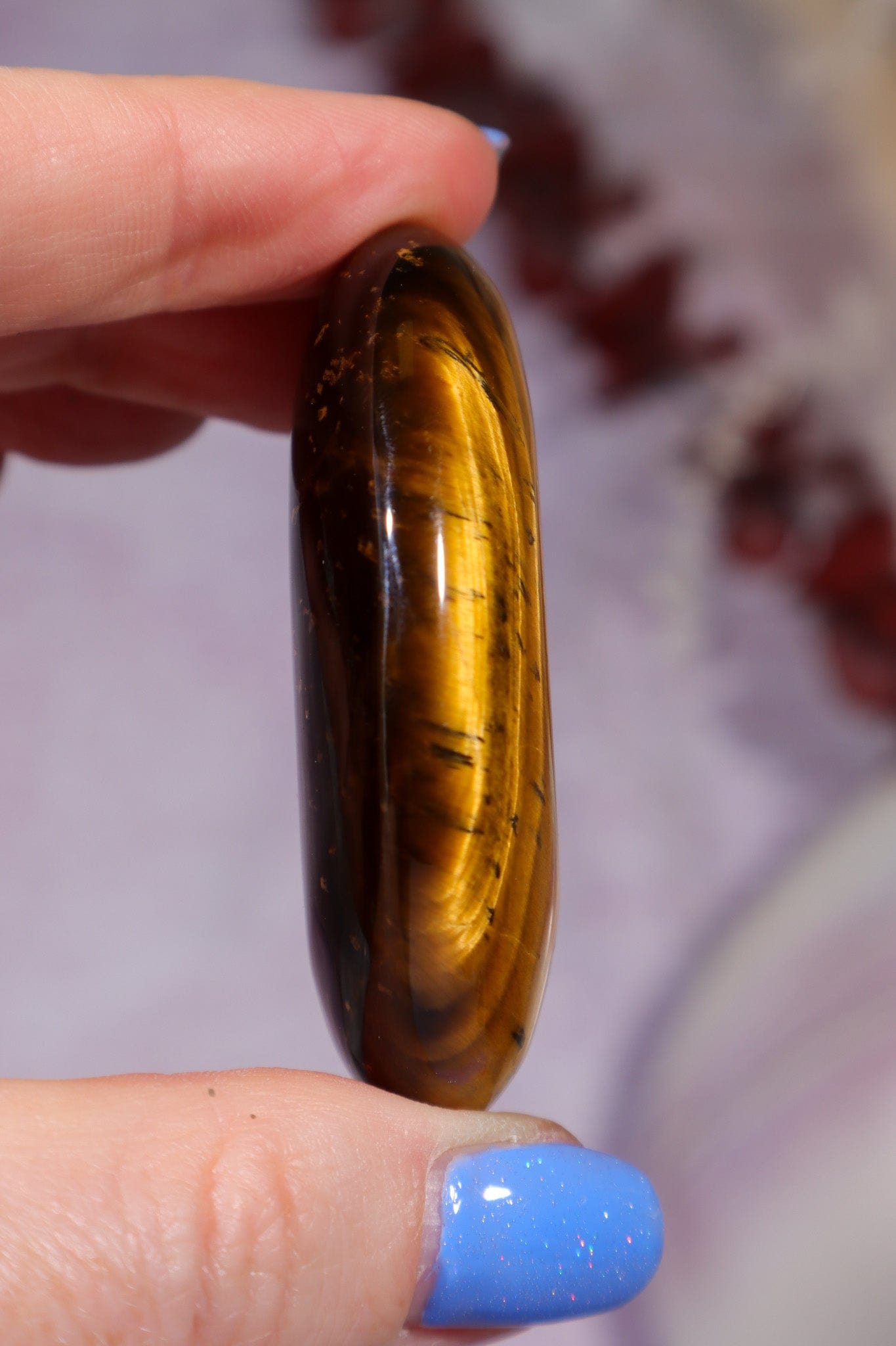 Golden Tigers Eye Palmstone 5.5cm Palm Stones Tali & Loz Crystals