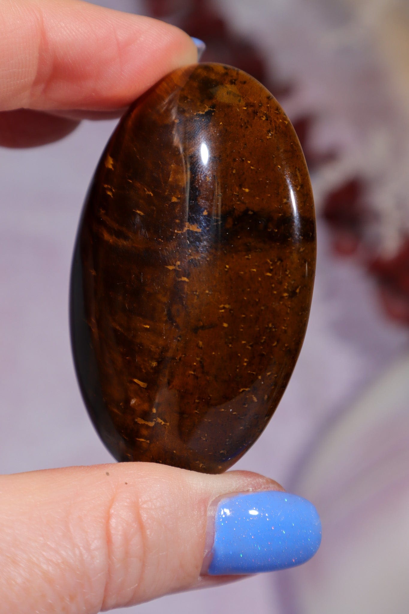 Golden Tigers Eye Palmstone 5.5cm Palm Stones Tali & Loz Crystals