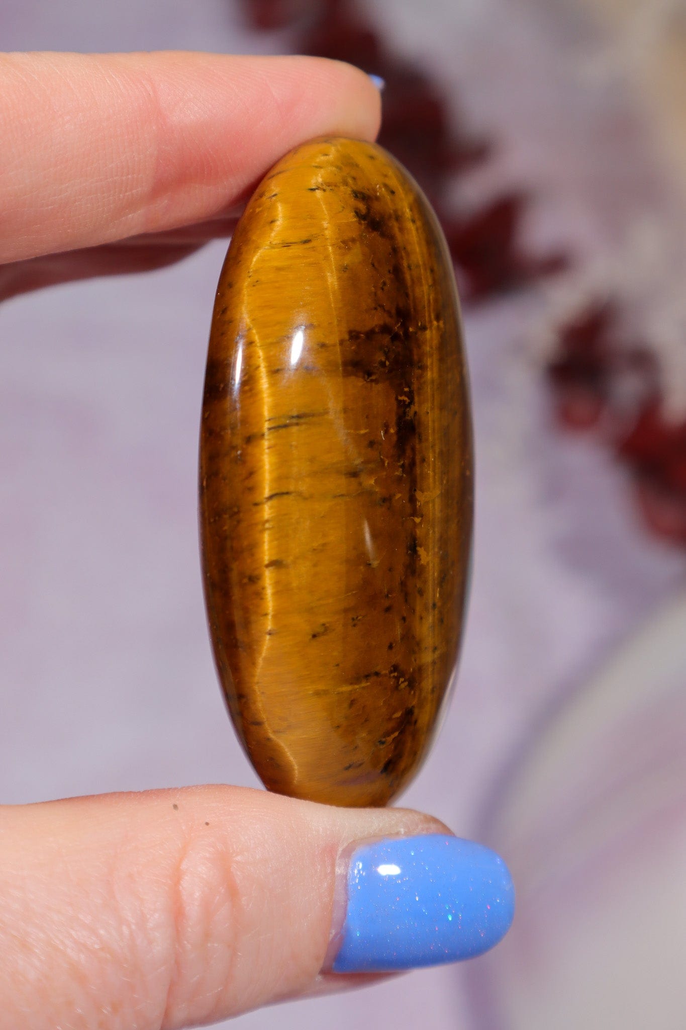 Golden Tigers Eye Palmstone 5.5cm Palm Stones Tali & Loz Crystals