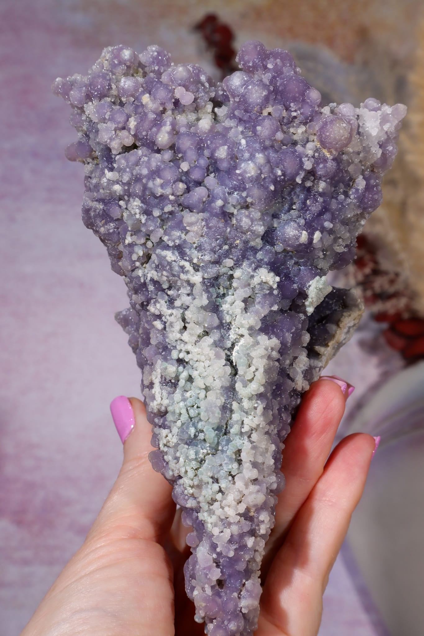 Grape Agate Specimen | 15cm | Indonesia Minerals Tali & Loz Crystals