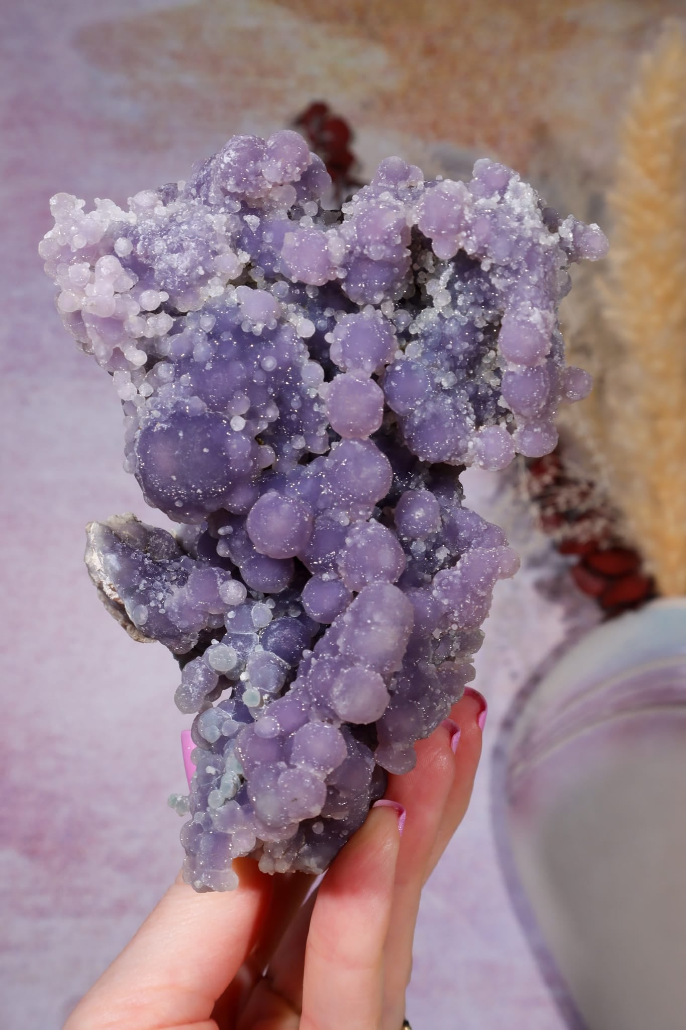 Grape Agate Specimen | 15cm | Indonesia Minerals Tali & Loz Crystals