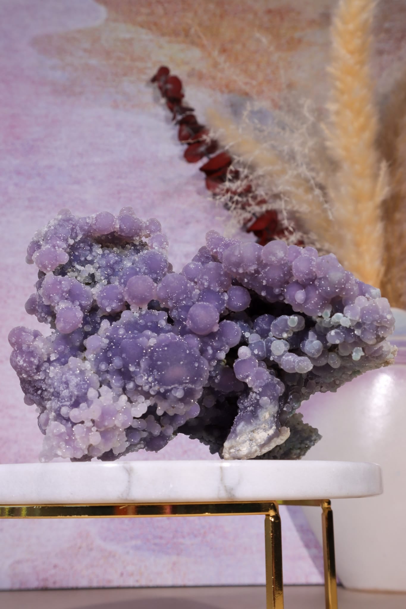 Grape Agate Specimen | 15cm | Indonesia Minerals Tali & Loz Crystals