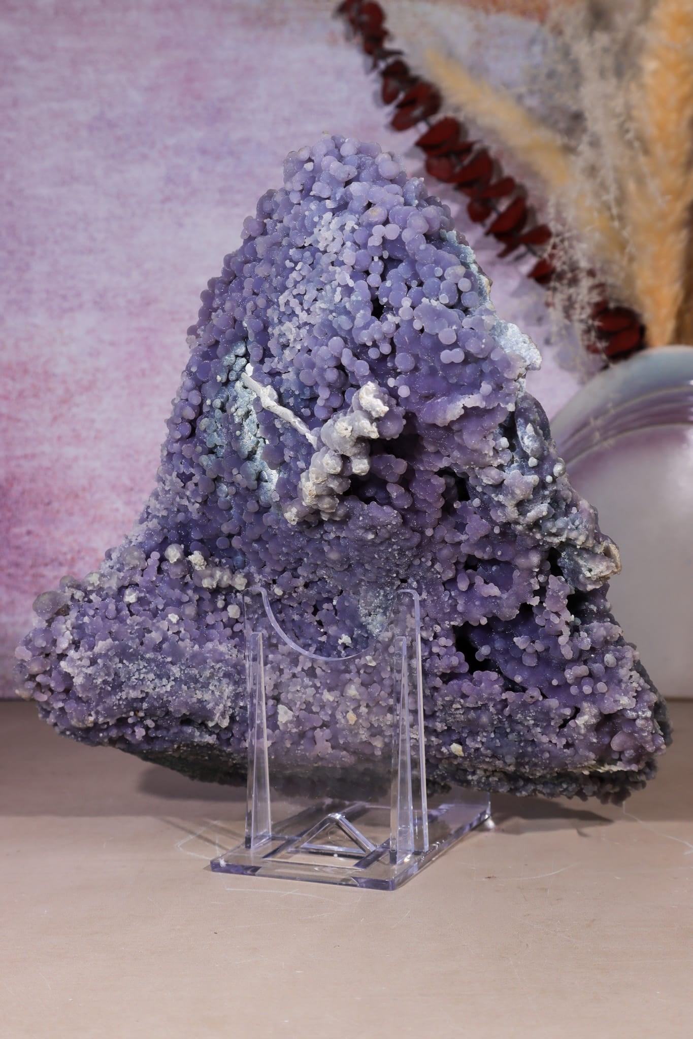 Grape Agate Specimen 20.5cm, Indonesia, Sold as Seen Minerals Tali & Loz Crystals