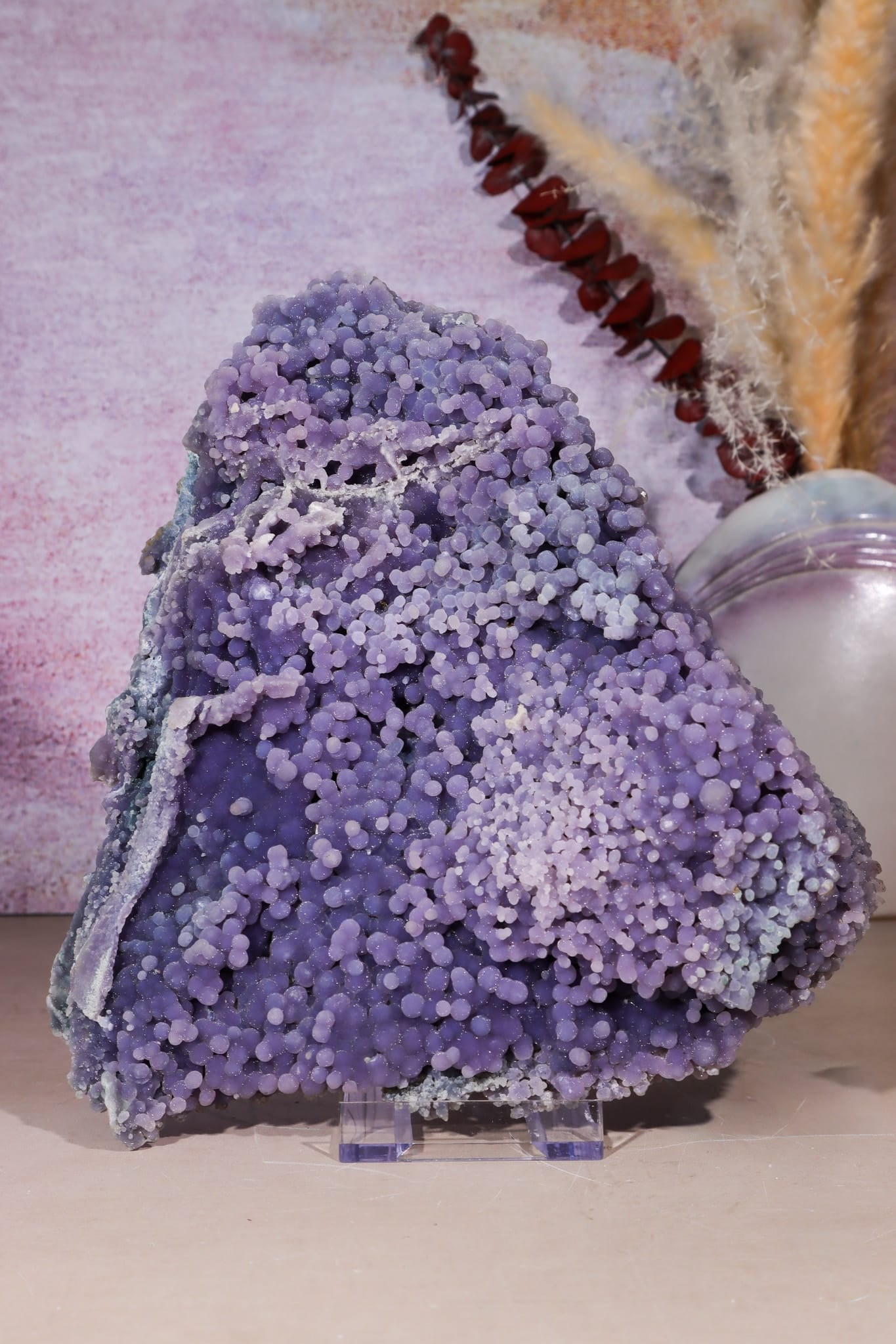 Grape Agate Specimen 20.5cm, Indonesia, Sold as Seen Minerals Tali & Loz Crystals