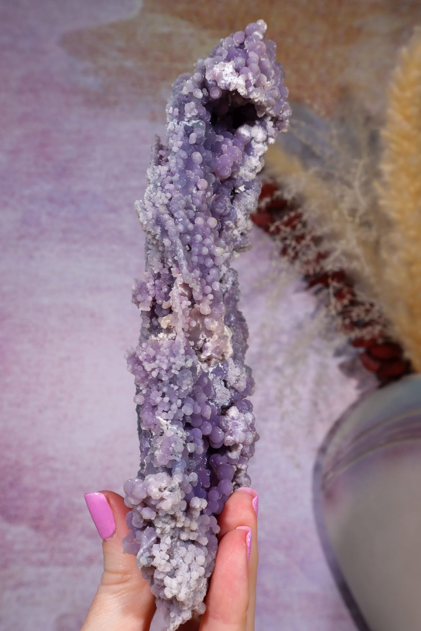 Grape Agate Specimen | 20cm | Indonesia Minerals Tali & Loz Crystals