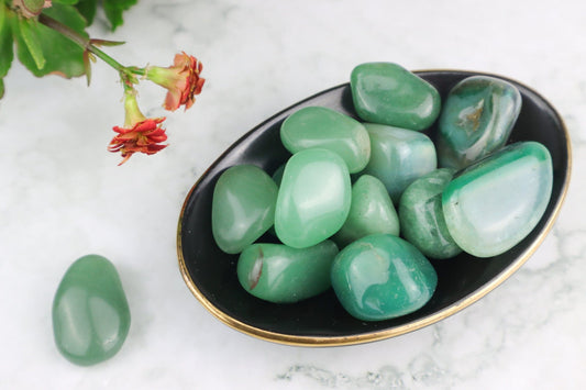 Green Agate Tumblestones - Protection/Emotional Support Tumblestones Tali & Loz