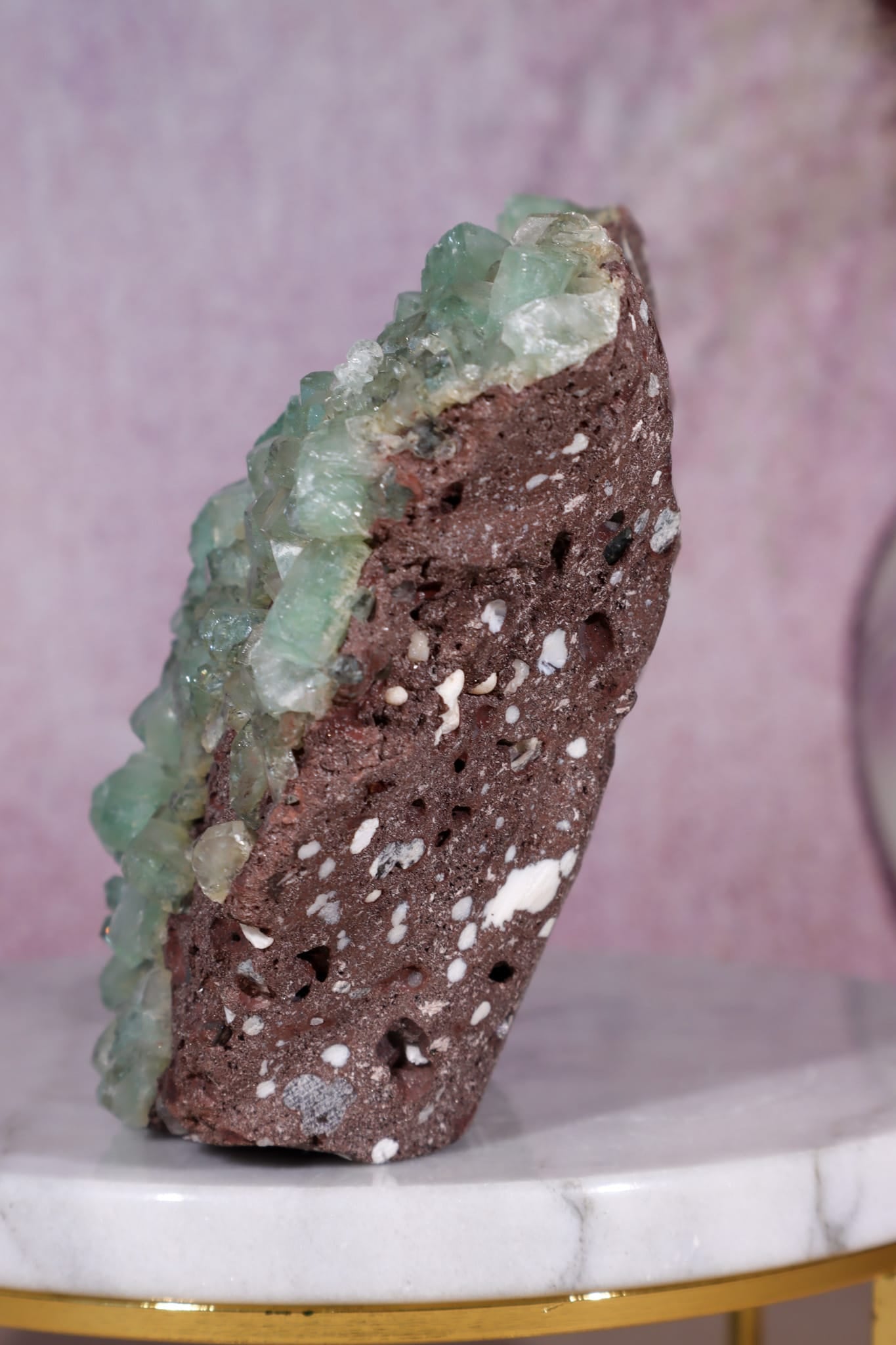 Green Apophyllite Specimen | 9cm | India Specimen Tali & Loz Crystals