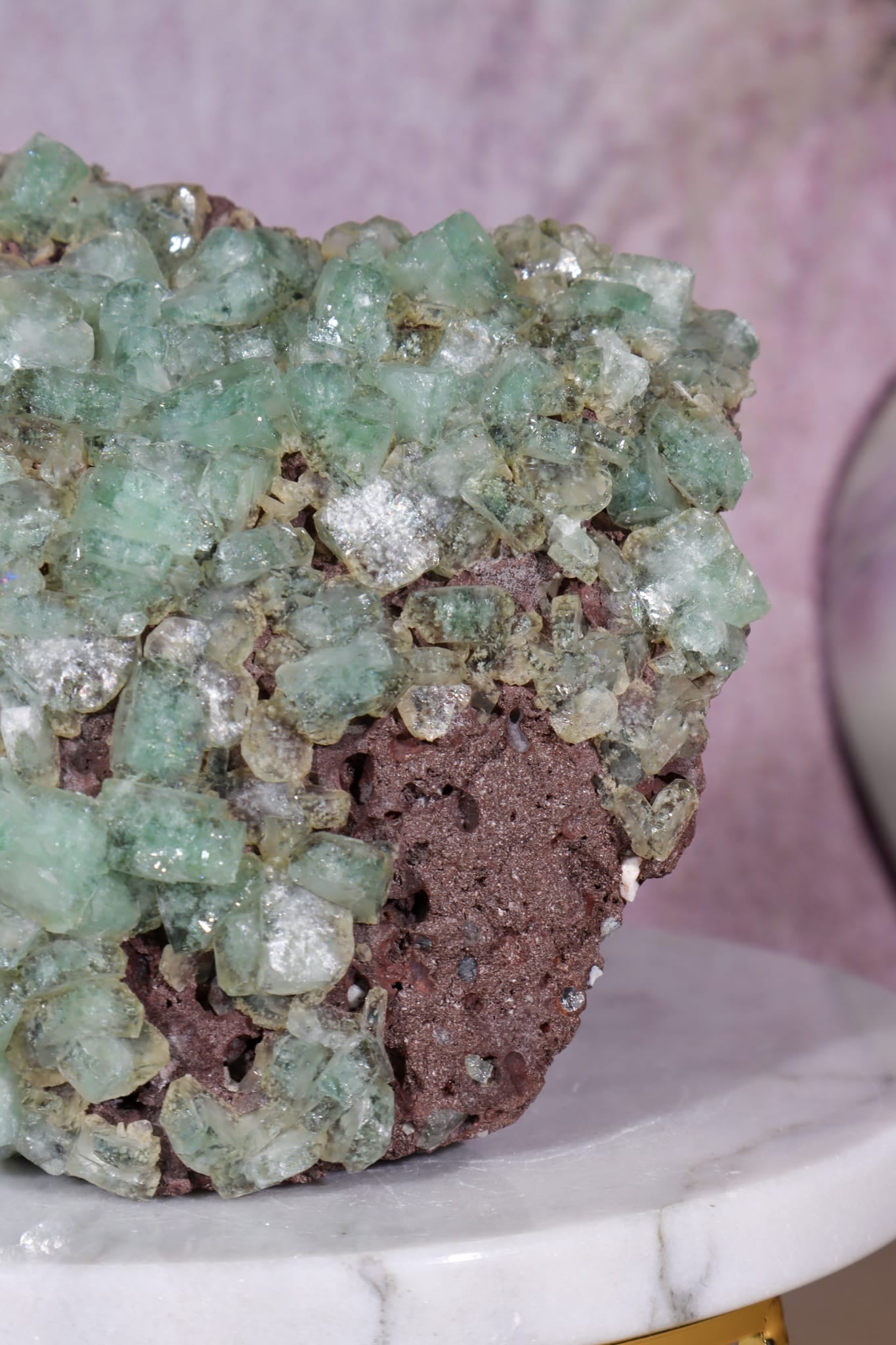 Green Apophyllite Specimen | 9cm | India Specimen Tali & Loz Crystals