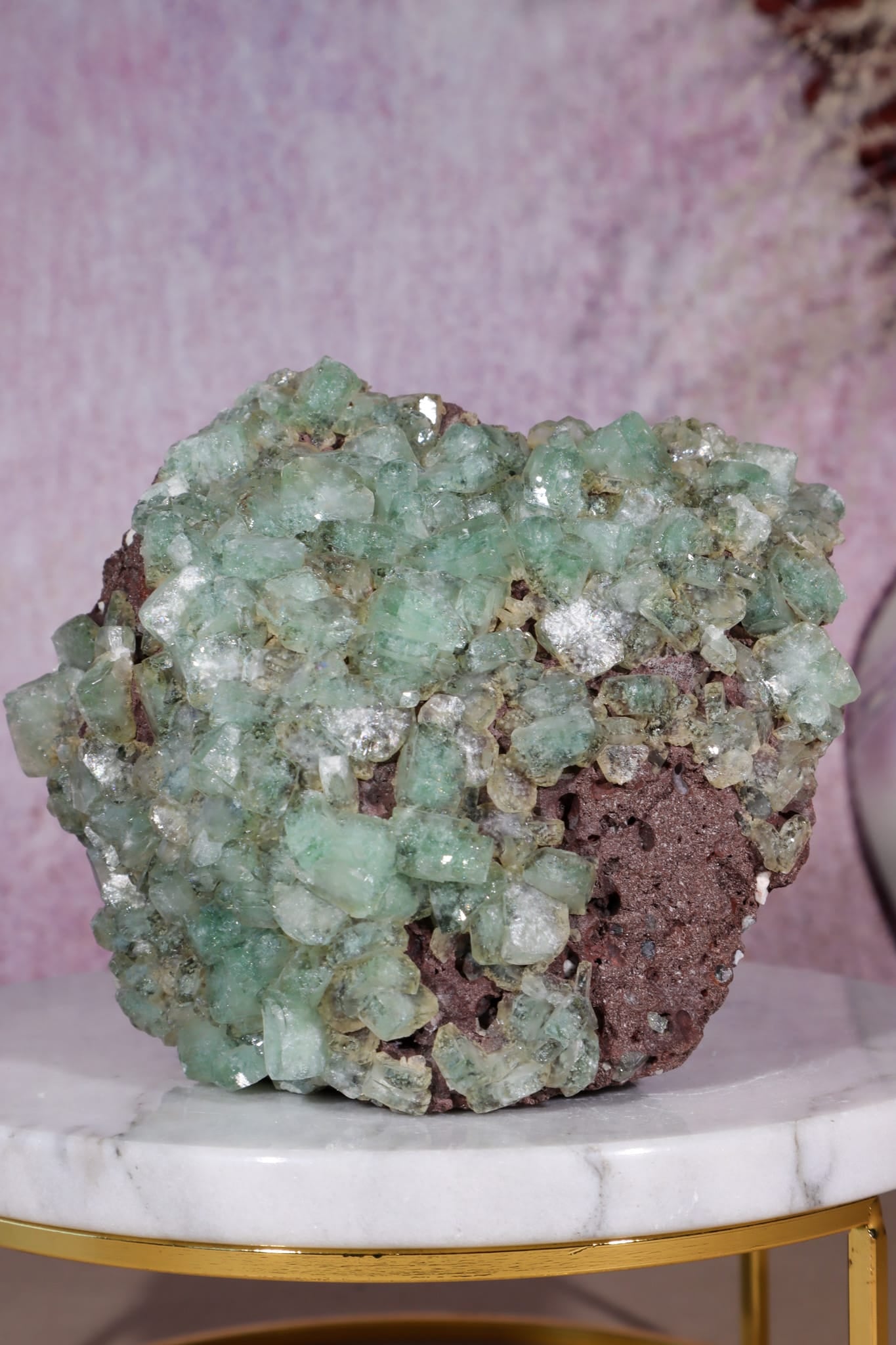 Green Apophyllite Specimen | 9cm | India Specimen Tali & Loz Crystals