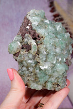 Green Apophyllite Specimen | 9cm | India Specimen Tali & Loz Crystals