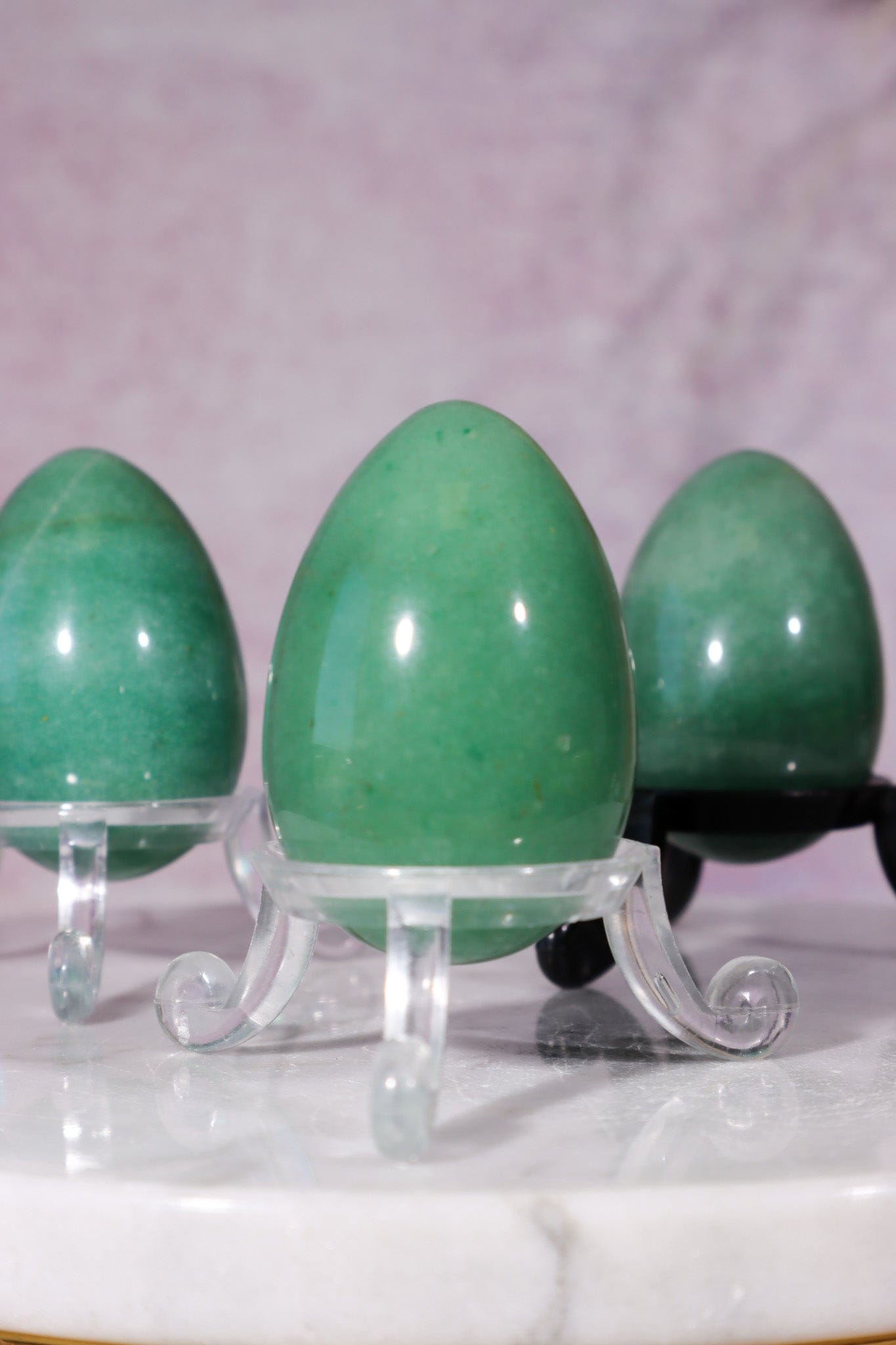 Green Aventurine Eggs 5cm, India Eggs Tali & Loz