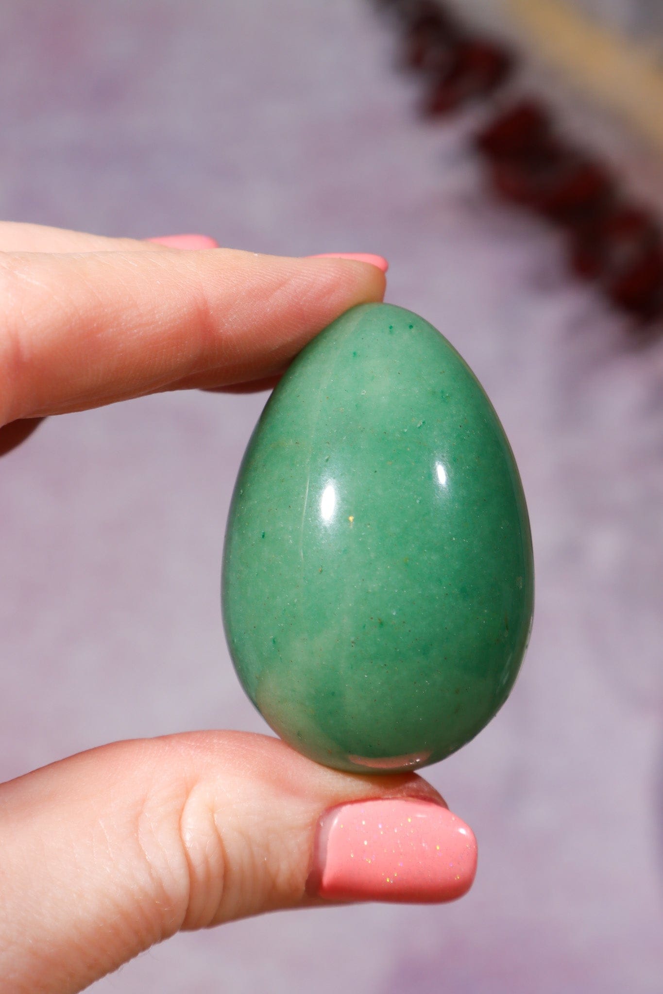 Green Aventurine Eggs 5cm, India Eggs Tali & Loz