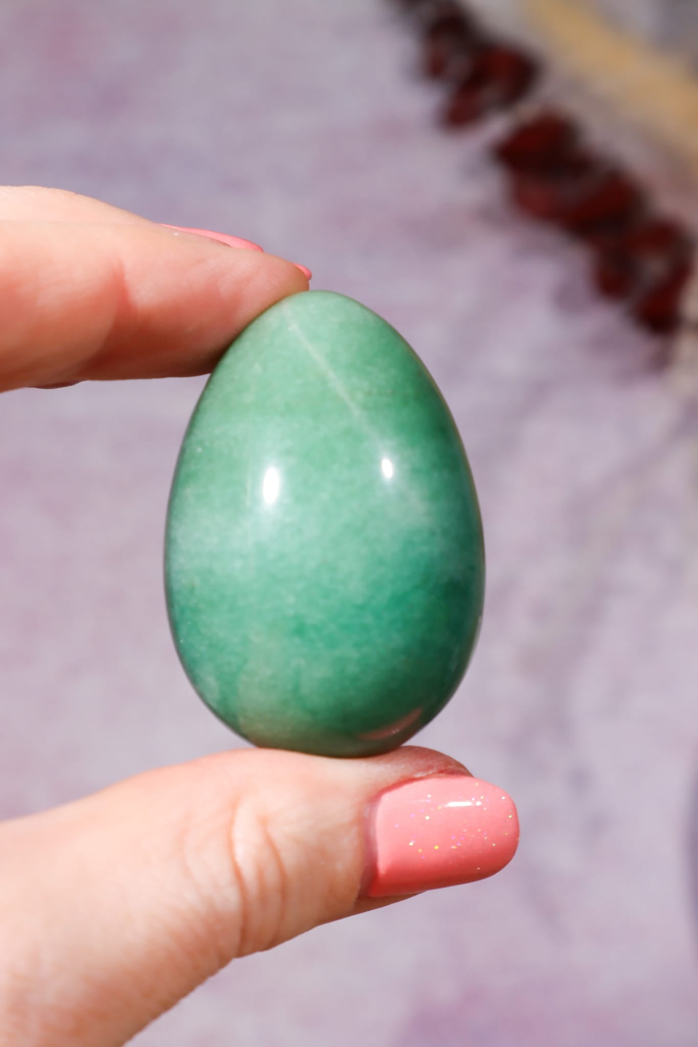 Green Aventurine Eggs 5cm, India Eggs Tali & Loz