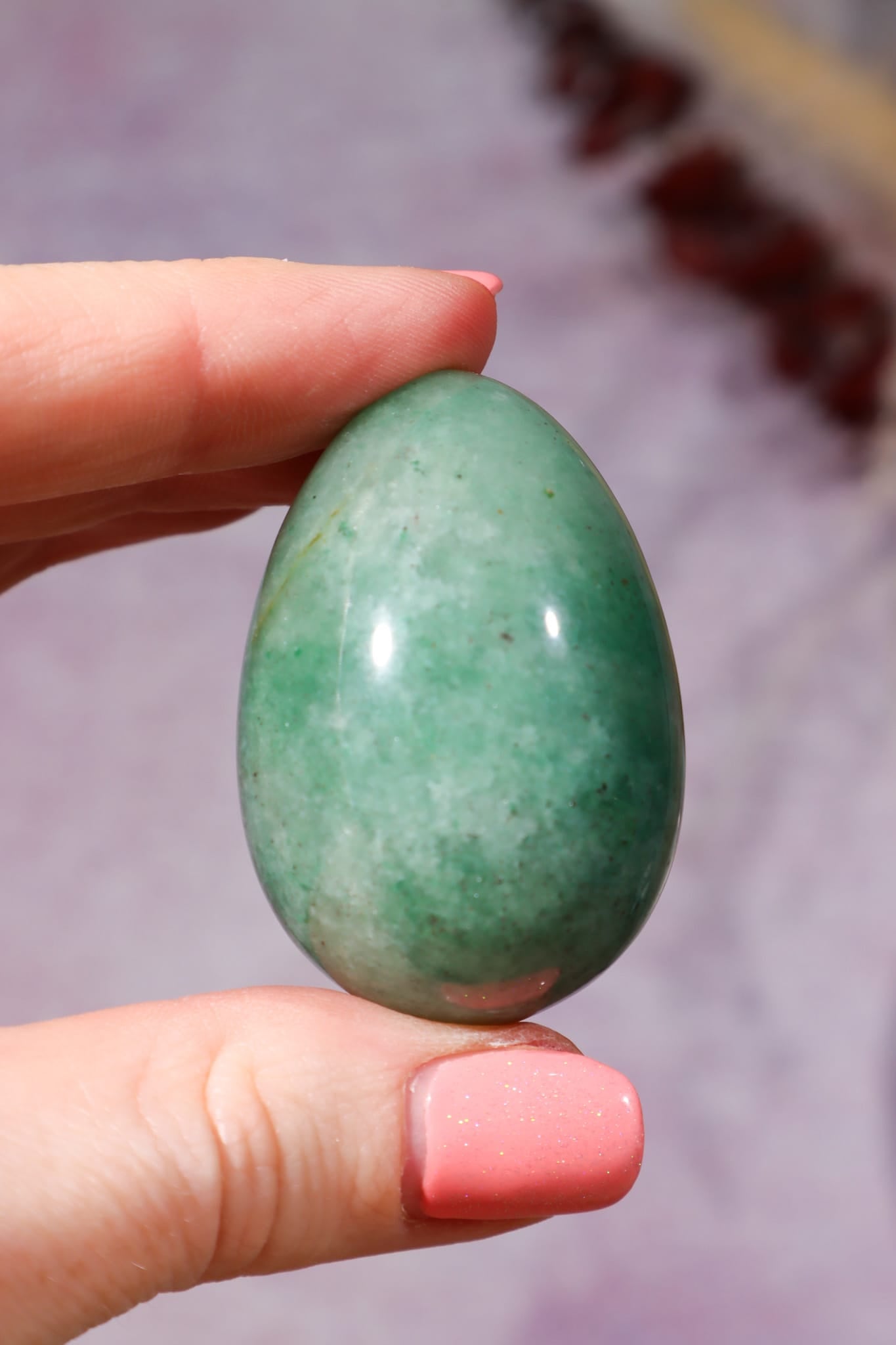 Green Aventurine Eggs 5cm, India Eggs Tali & Loz