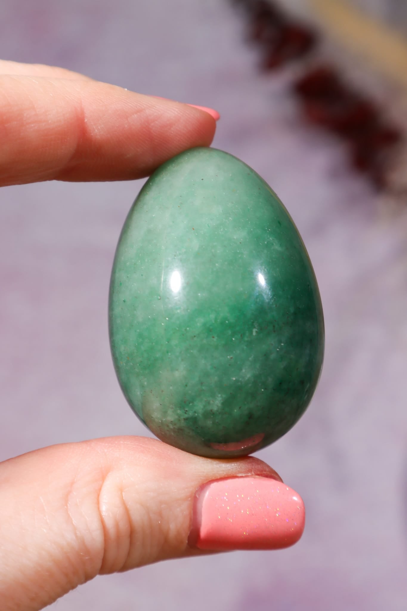 Green Aventurine Eggs 5cm, India Eggs Tali & Loz