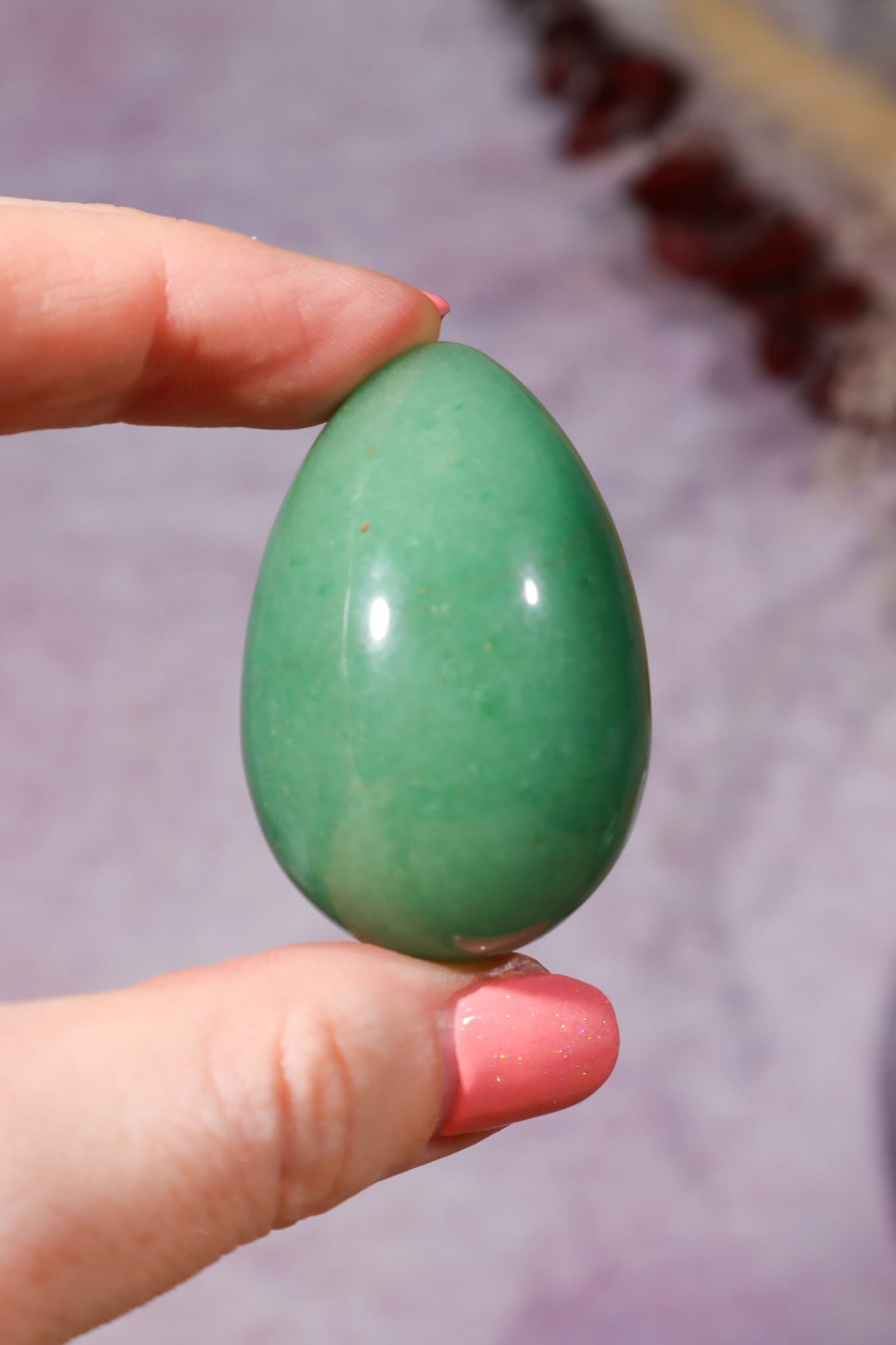Green Aventurine Eggs 5cm, India Eggs Tali & Loz