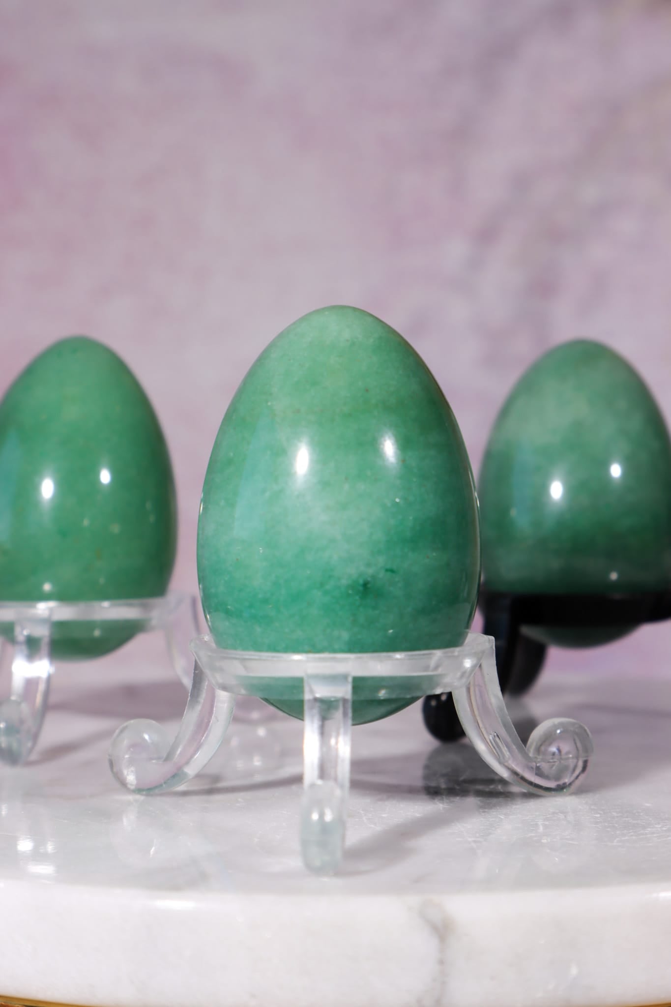 Green Aventurine Eggs 5cm, India Eggs Tali & Loz