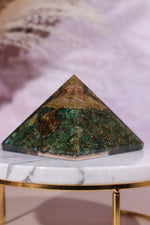 Green Aventurine Orgone Pyramids 6.5cm - Tali & Loz Crystals