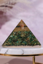 Green Aventurine Orgone Pyramids 6.5cm - Tali & Loz Crystals