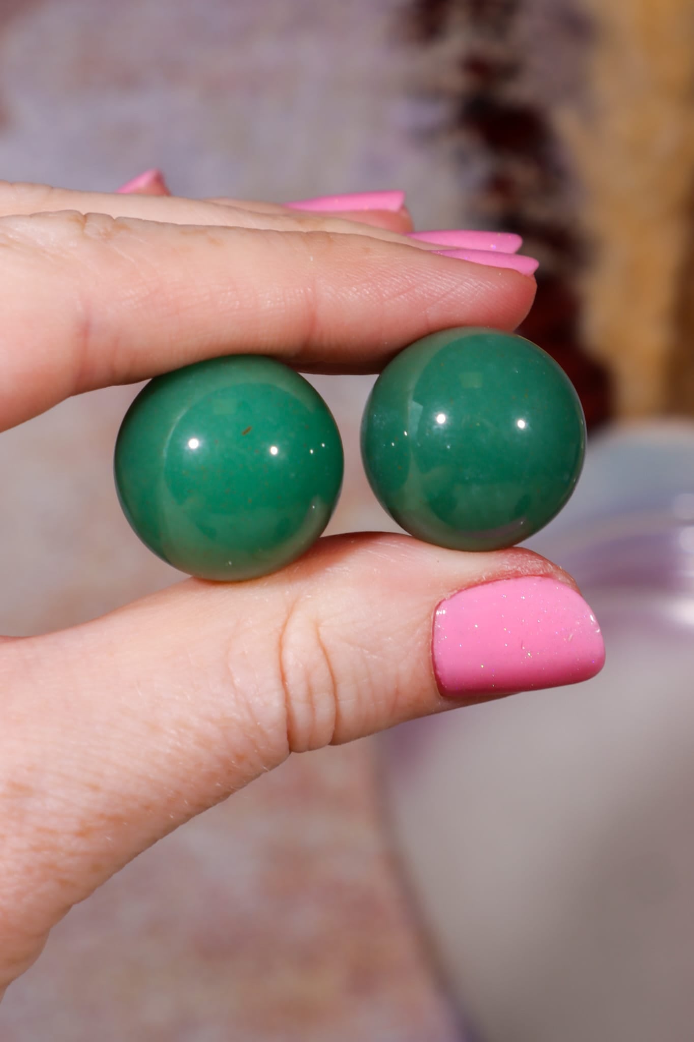 Green Aventurine Spheres | 20mm | Brazil Spheres Tali & Loz Crystals