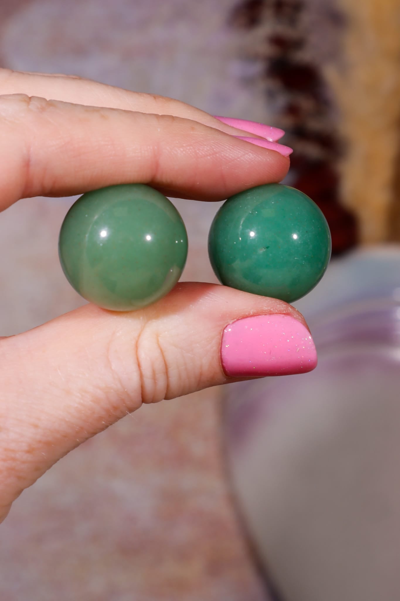 Green Aventurine Spheres | 20mm | Brazil Spheres Tali & Loz Crystals