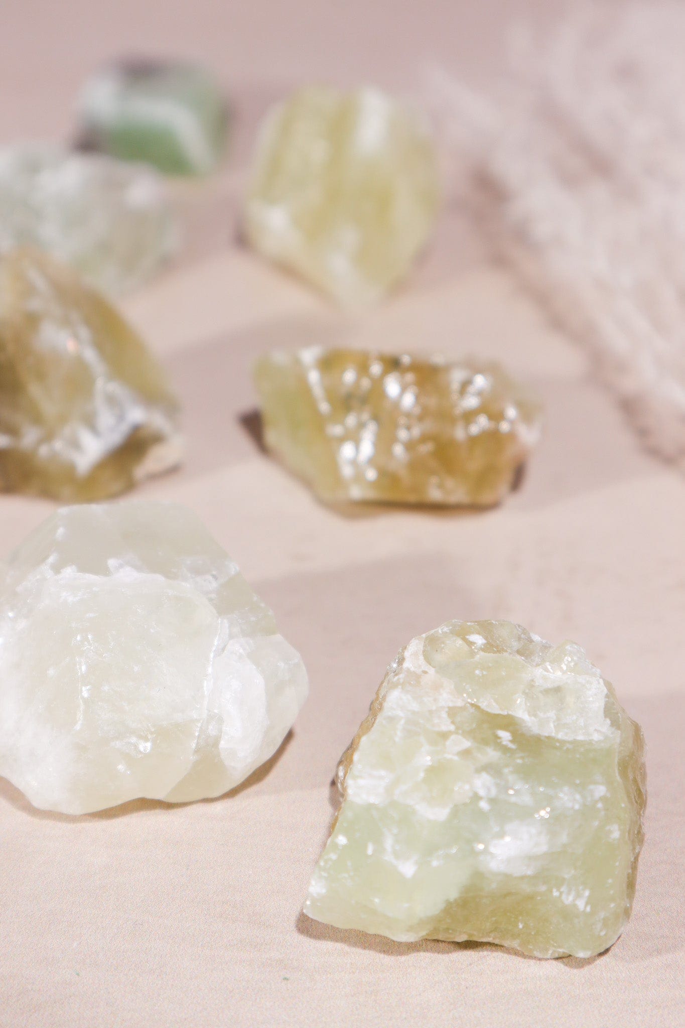 Green Calcite Rough Rough Crystals Tali & Loz