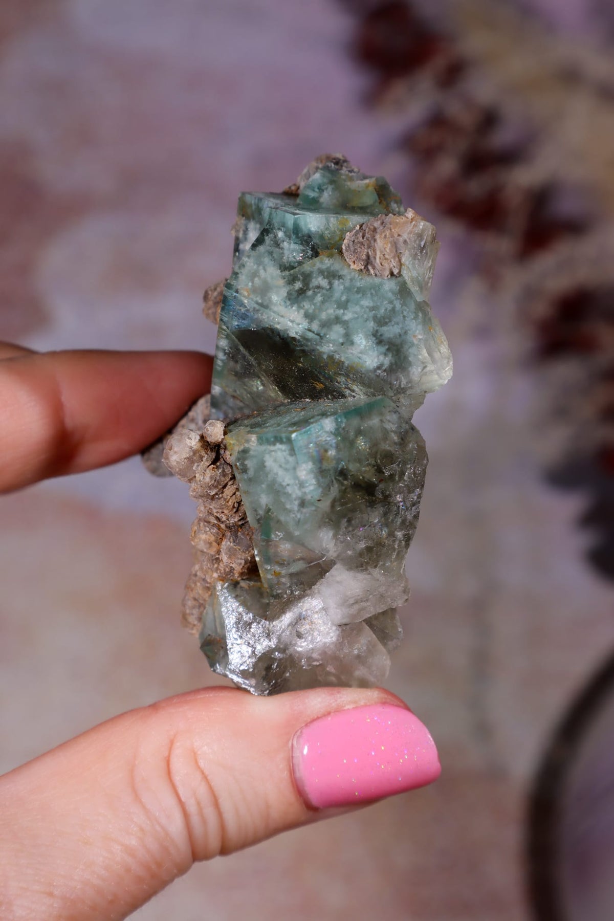 Green Fluorite & Calcite Cluster | Heights Mine, Weardale | County Durham, UK Minerals Tali & Loz