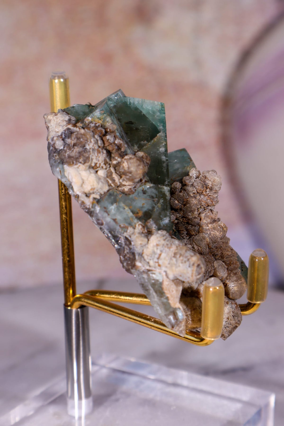 Green Fluorite & Calcite Cluster | Heights Mine, Weardale | County Durham, UK Minerals Tali & Loz