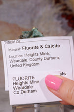 Green Fluorite & Calcite Cluster | Heights Mine, Weardale | County Durham, UK Minerals Tali & Loz