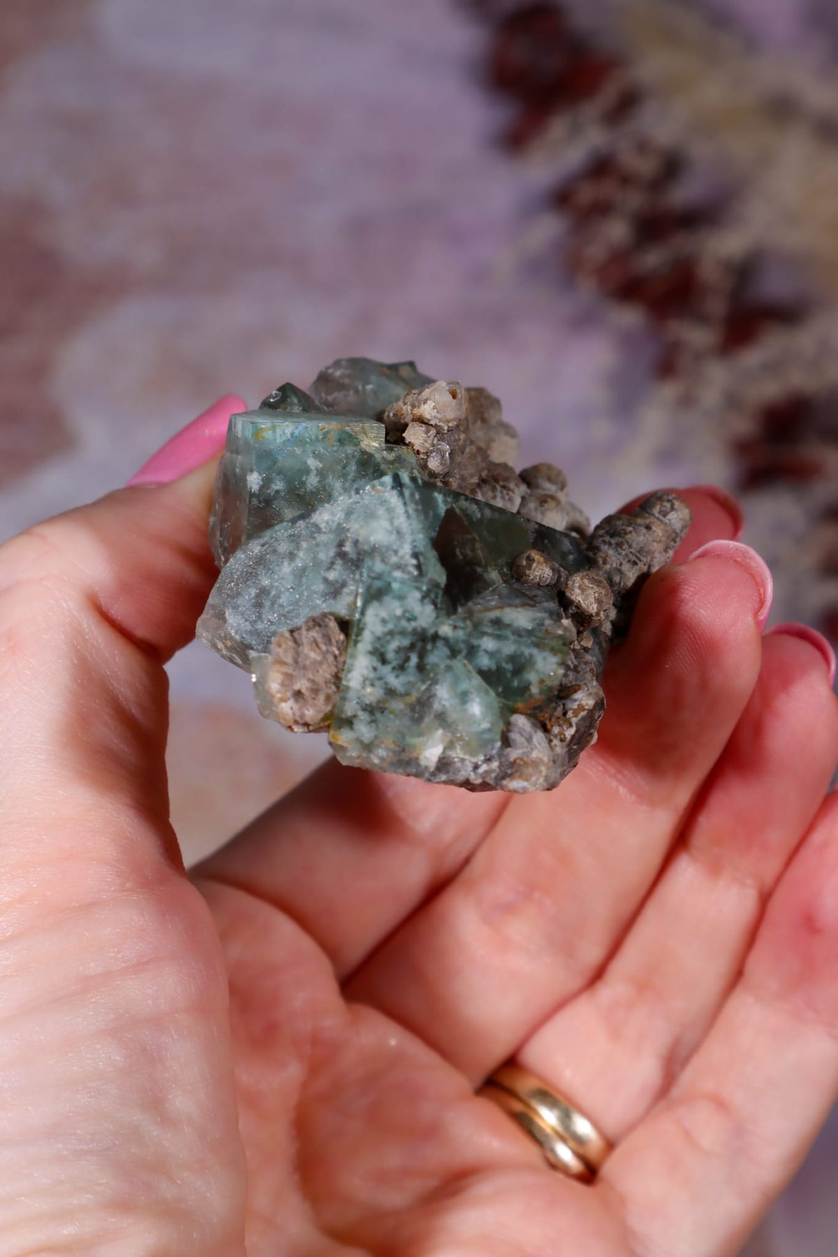 Green Fluorite & Calcite Cluster | Heights Mine, Weardale | County Durham, UK Minerals Tali & Loz