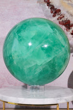 Green Fluorite Statement Sphere 8.2KG Spheres Tali & Loz Crystals
