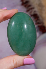 Green Fuchsite Palmstones | 6cm | India Palmstones Tali & Loz Crystals