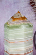 Green Onyx Tower | 3.24kg | India Towers Tali & Loz Crystals