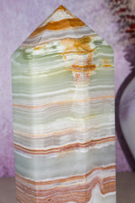 Green Onyx Tower | 3.24kg | India Towers Tali & Loz Crystals
