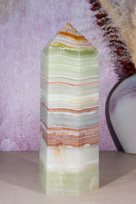 Green Onyx Tower | 3.24kg | India Towers Tali & Loz Crystals