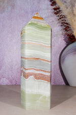 Green Onyx Tower | 3.24kg | India Towers Tali & Loz Crystals