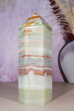 Green Onyx Tower | 3.24kg | India Towers Tali & Loz Crystals