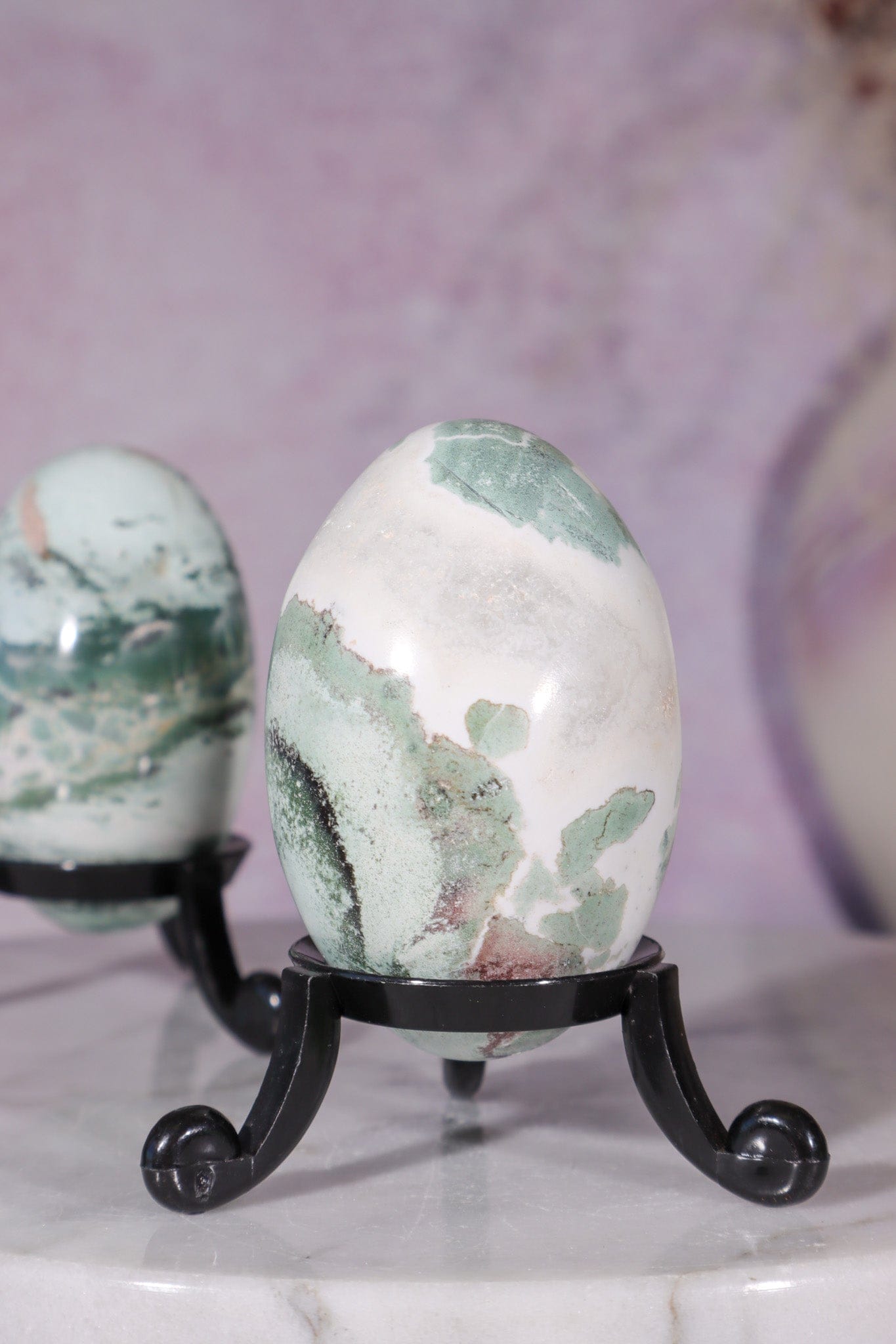 Green Sardonyx Shiva 5.3cm, India Shiva Tali & Loz Crystals