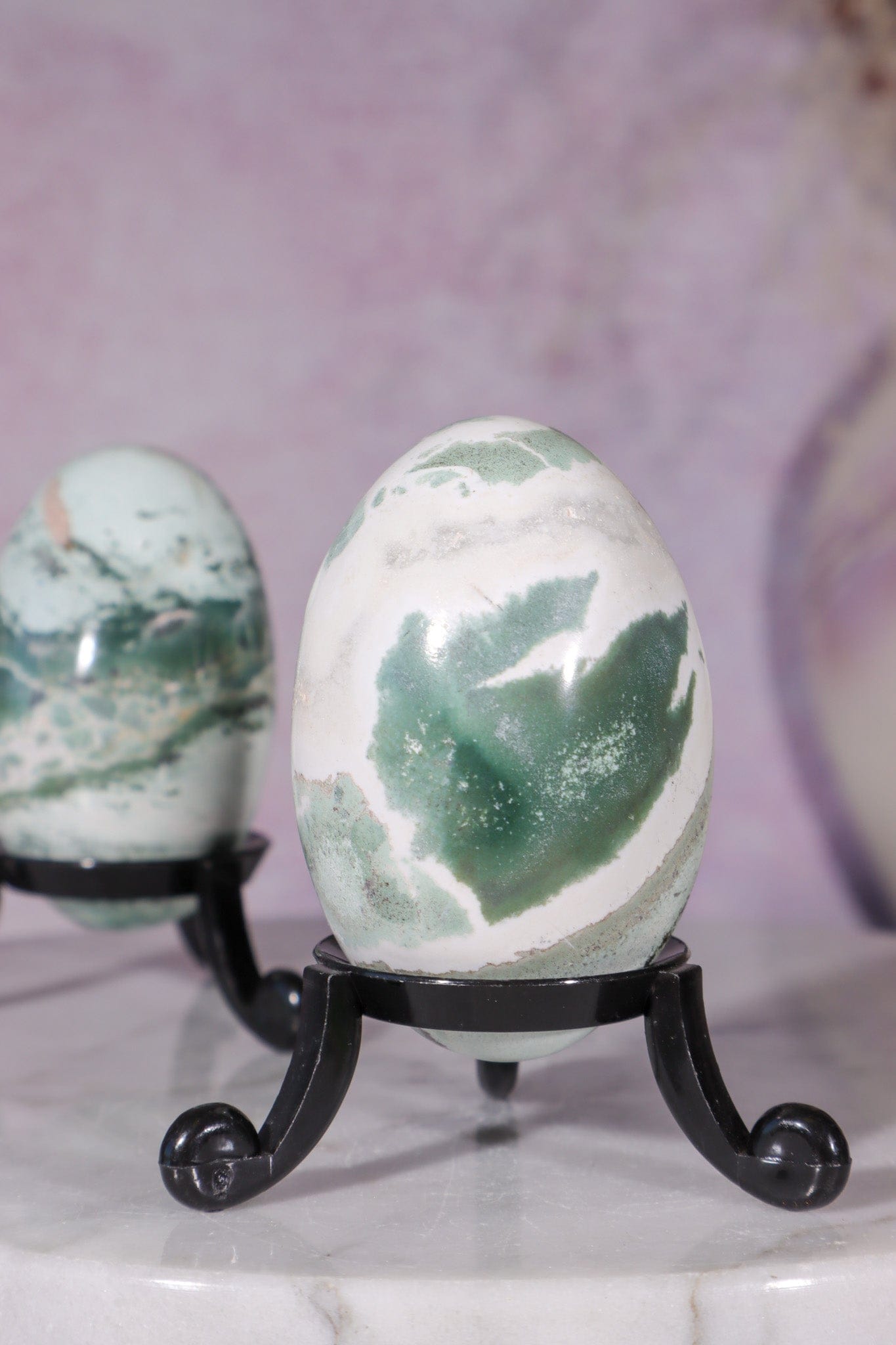 Green Sardonyx Shiva 5.3cm, India Shiva Tali & Loz Crystals