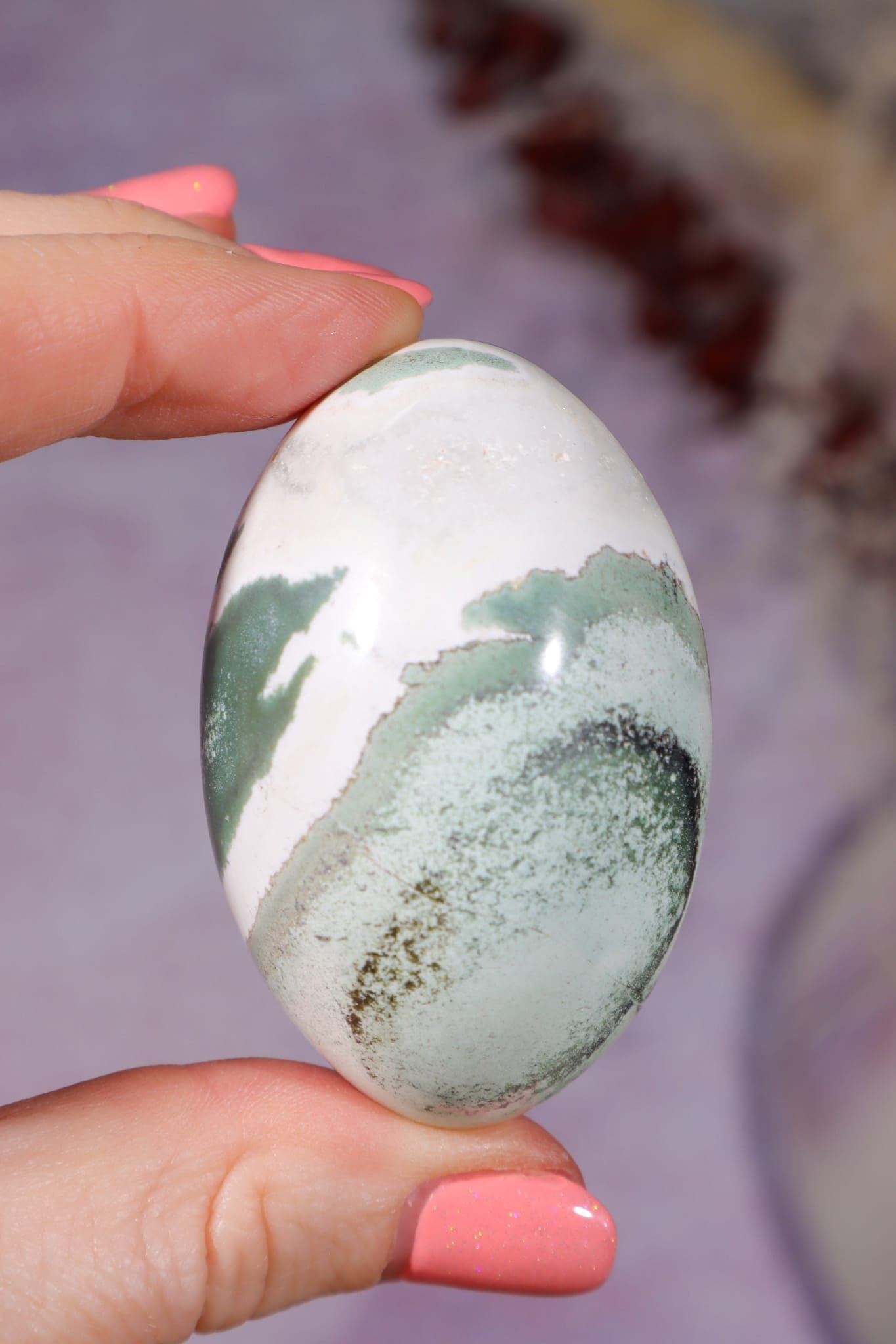 Green Sardonyx Shiva 5.3cm, India Shiva Tali & Loz Crystals