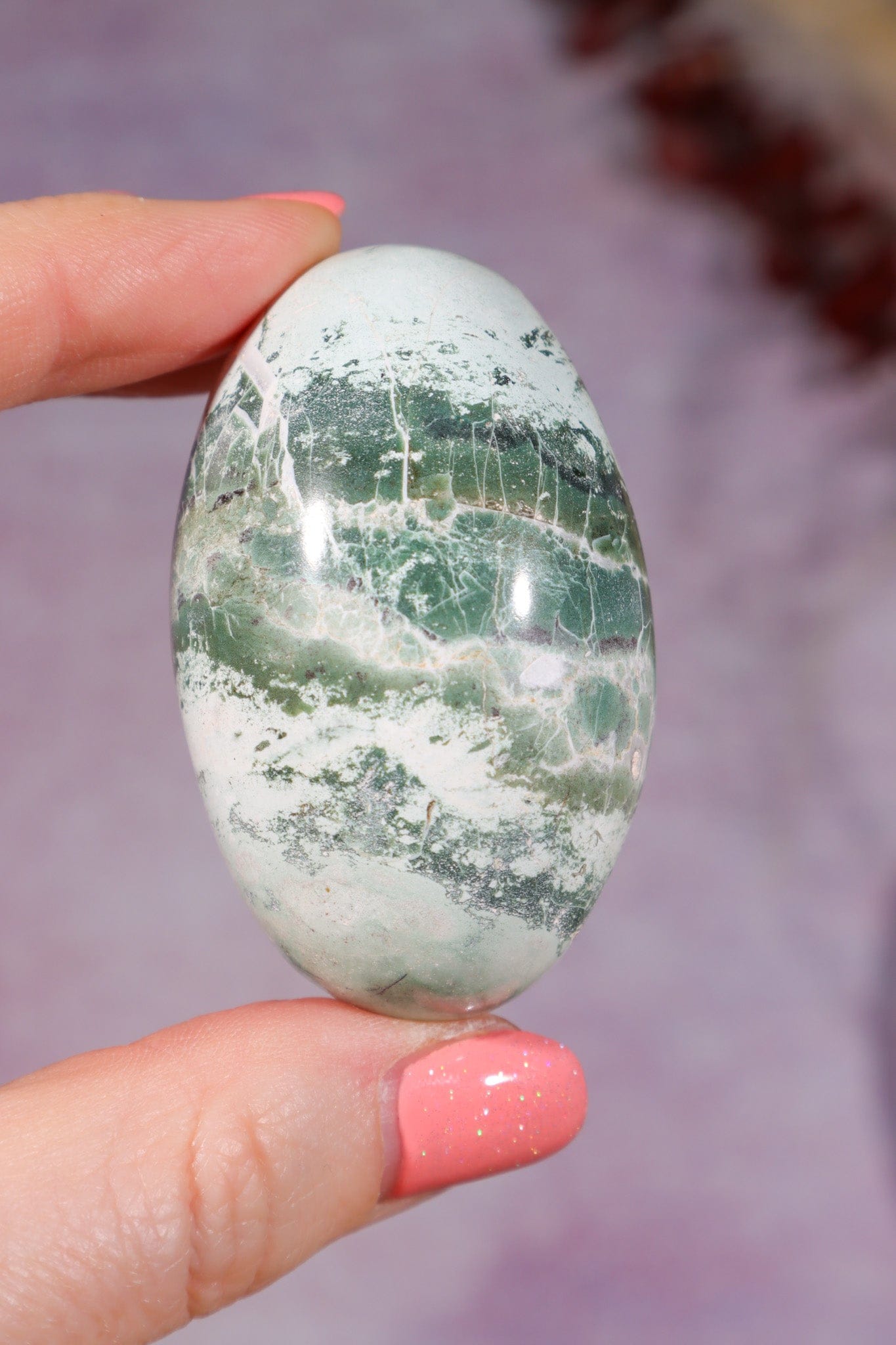 Green Sardonyx Shiva 5.3cm, India Shiva Tali & Loz Crystals