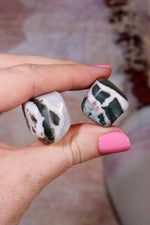 Green Sardonyx Tumblestones | 15-25mm | India Tumblestones Tali & Loz Crystals