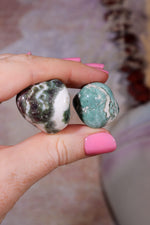 Green Sardonyx Tumblestones | 15-25mm | India Tumblestones Tali & Loz Crystals