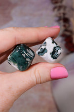 Green Sardonyx Tumblestones | 15-25mm | India Tumblestones Tali & Loz Crystals