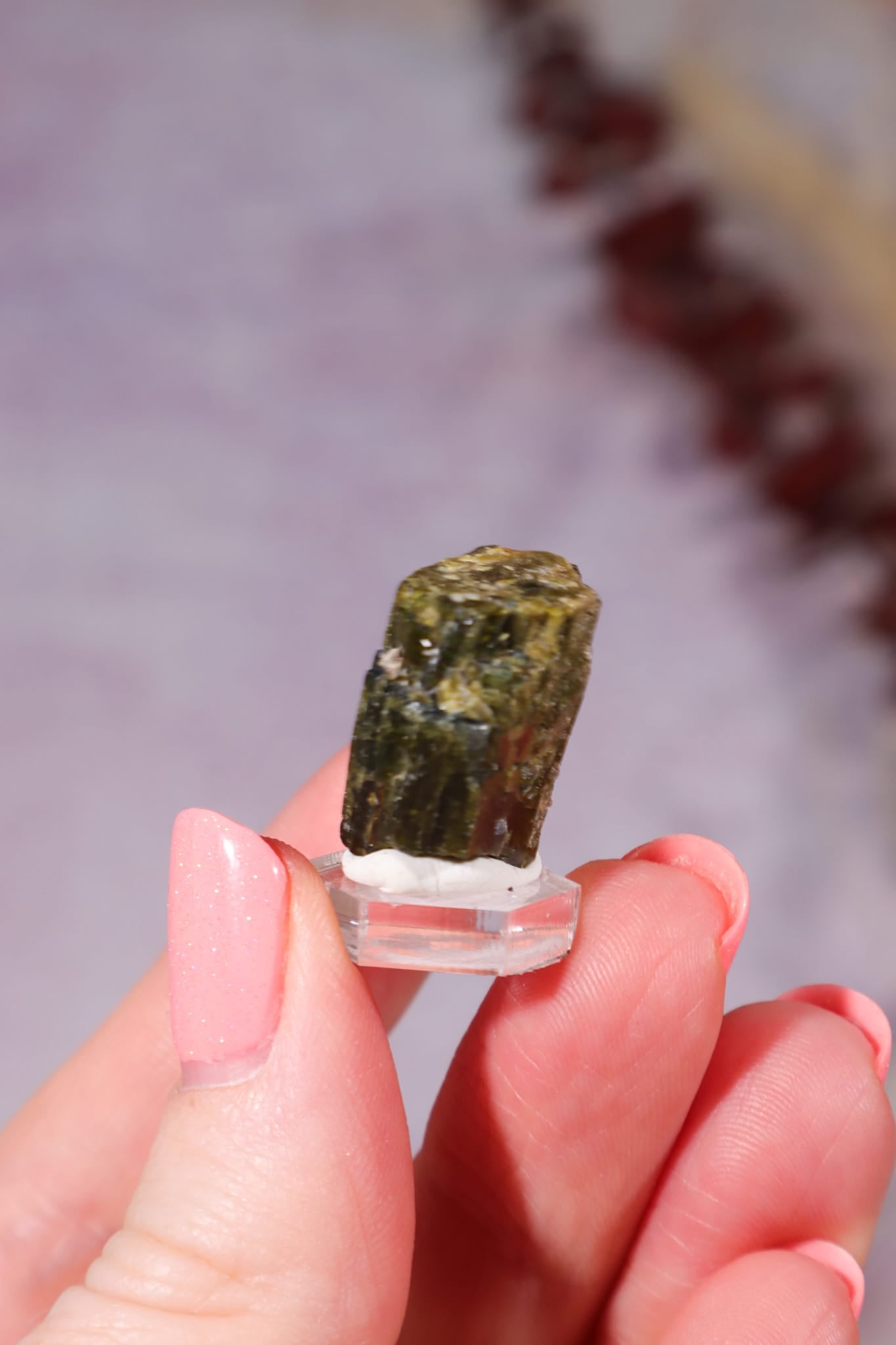 Green Tourmaline (Verdelite) | 16 × 16 × 12mm | Brazil Mineral Specimen Tali & Loz Crystals