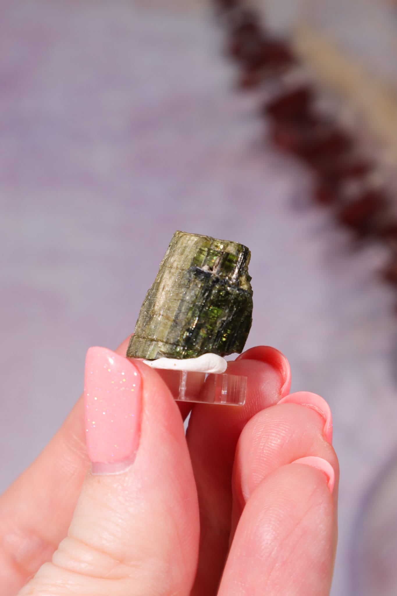 Green Tourmaline (Verdelite) | 16 × 16 × 12mm | Brazil Mineral Specimen Tali & Loz Crystals