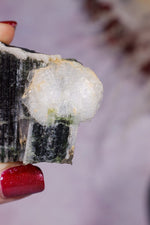 Green Tourmaline With Cleavelandite 4cm, Pakistan Minerals Tali & Loz Crystals