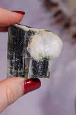 Green Tourmaline With Cleavelandite 4cm, Pakistan Minerals Tali & Loz Crystals